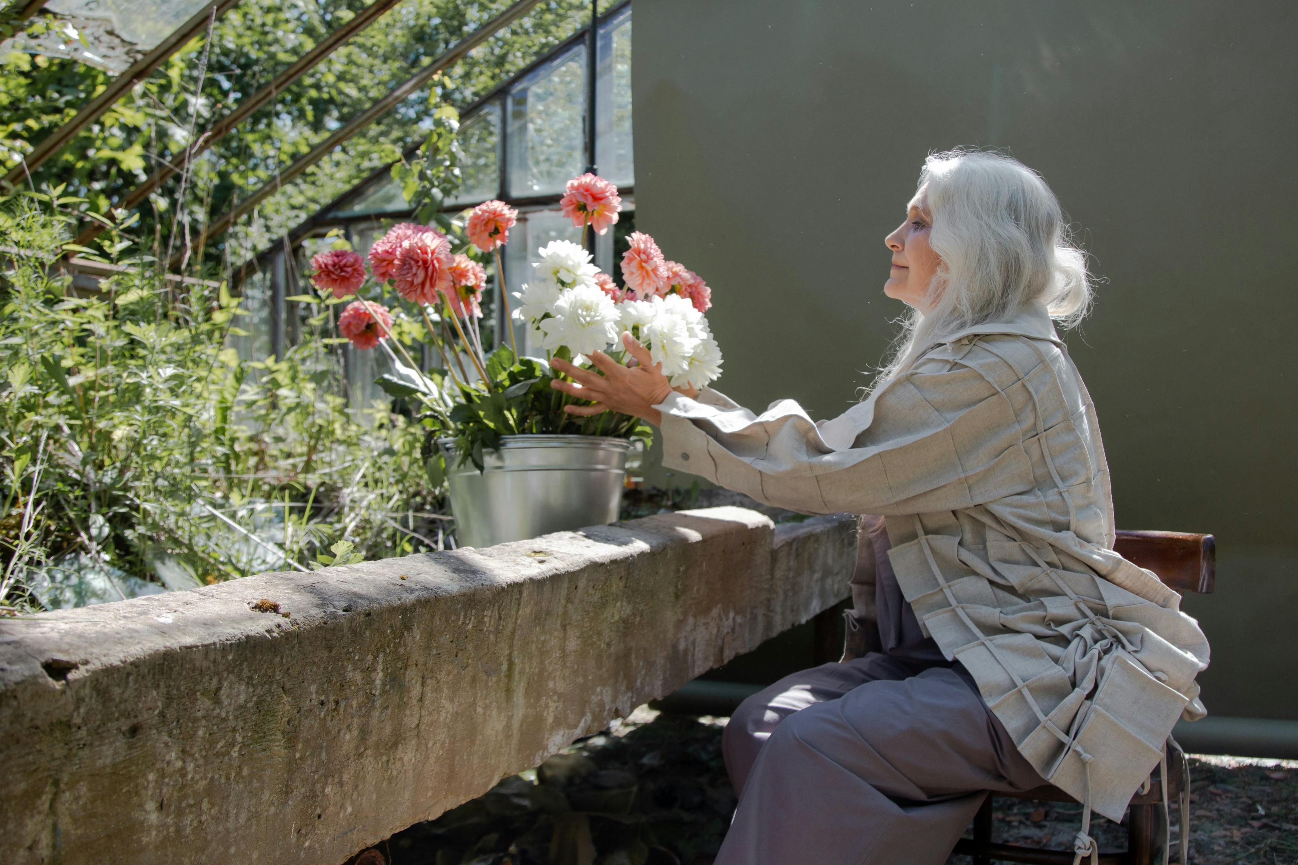 Blossom Hill family enjoying a peaceful outdoor space